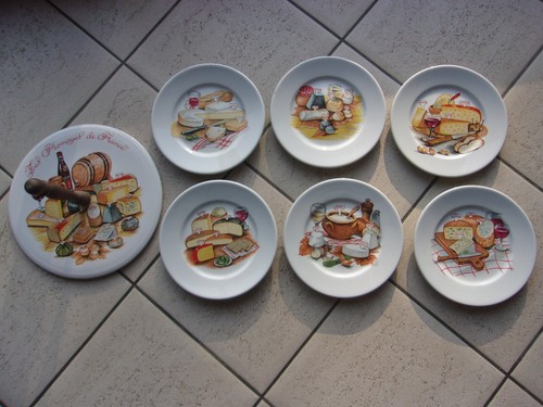 Service vintage assiettes - assiettes, et