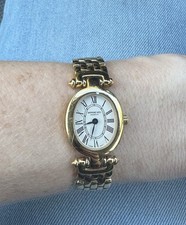 Raymond Weil Geneve Women 5870 Fashion Gold Tone Oval Quartz  20mm Watch 6"