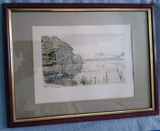 Joanny Drevet – Gravure Istres et l’Étang de l’Olivier – 1941 - Provence