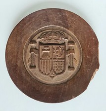 Assiette décorative , bois