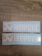 X2 stickers AKRAPOVIC  BLANC