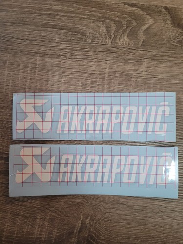 Stickers akrapovic blanc - akrapovic,