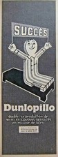 1955 PRESS AD DUNLOPILLO LATEX FOAM CUSHION MATTRESS - SAVIGNAC