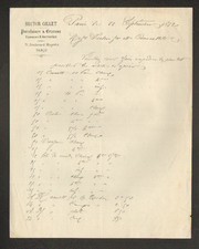 PARIS (X°) PORCELAIN CRYSTAL FAIENCE GLASSWARE, ART MENAGER ""Hector GILLET"" 1872