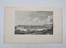 Antique engraving - view of Besançon - Lallemant - Circa 1780