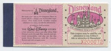 DISNEYLAND 5 ADVENTURES Courtesy Guest Ticket Book COMPLETE & UNUSED, 1979