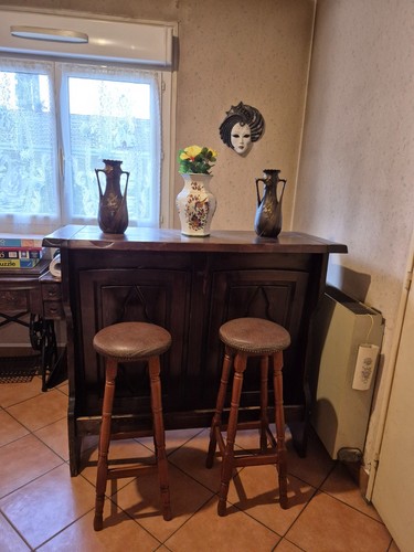 Bar chene massif avec - , 2