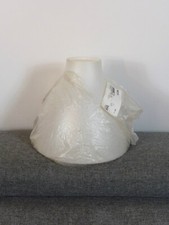 🌼 Abat Jour Conique en Plastique Blanc- Neuf