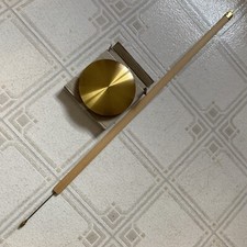 Vintage Grandfather Clock Pendulum NOS Hanger Fits Urgos 37-5/8” Long 6-5/8” Bob