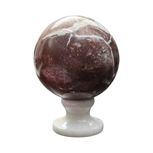 Sphère marbre rouge - sphère,