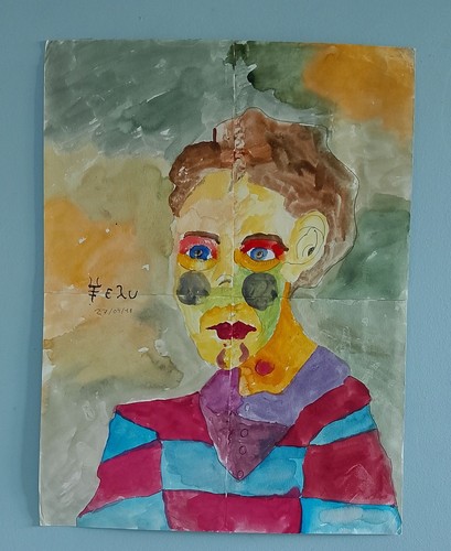 Aquarelle sur papier signé - aquarelle,