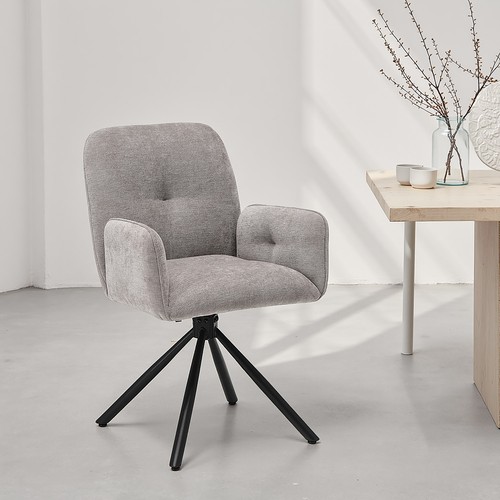 Chaise pivotante grise - , avec