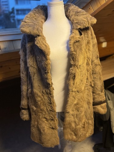 Manteau fourrure véritable - manteau, en