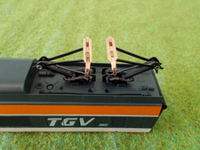 2 PANTOGRAPHES ACIER & LAITON TGV LIMA EN TBE