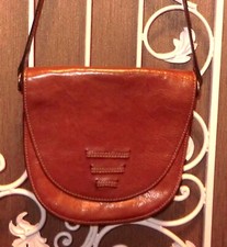 Besace femme en cuir marron