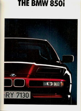 BMW 850i 1991-1992 Export Markets Sales Brochure In English 8-Series