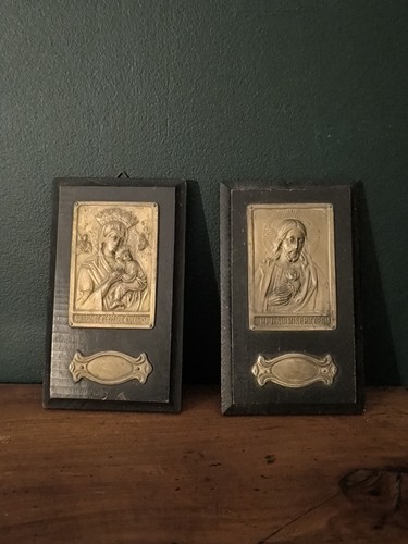 Lot plaques religieuses - lot,