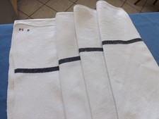 nappe en lin, liteaux bleus