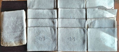 Lot ancienne nappe 12 - lot,