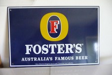 Foster's Fosters beer enamel plate