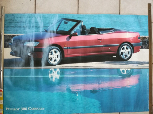 Affiche peugeot 306 cabriolet - affiche,
