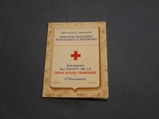 FRANCE CARNET CROIX ROUGE 1954
