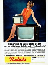 1966 Advertising 320 Advertising 320 Portable TV & Super Screen Radiola 