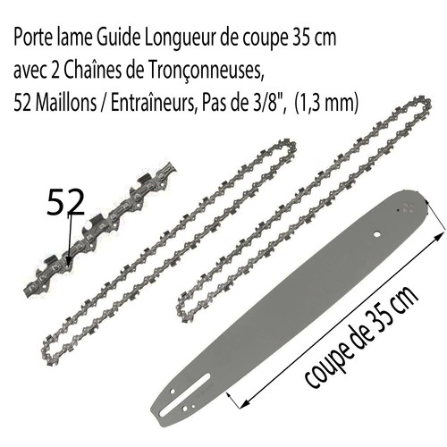 Pack guide chaines - pack, +2