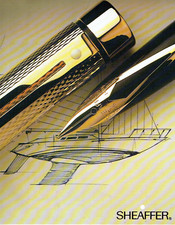 publicité Advertising 1123 1989  stylo plume Sheaffer