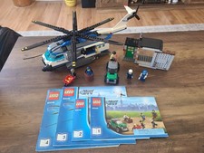 LEGO CITY: Helicopter Surveillance (60046) 100% Complete with Manuals - No Box.