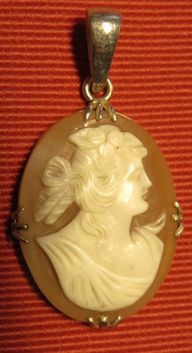 Pendentif ancien camee sur - pendentif,