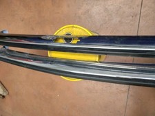 Fiat 128 Berline 73 Paire Pare-Chocs avant et Arrière Cromodora Avec Caoutchouc