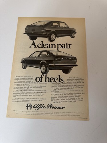 Original 1980 alfa - 1980, romeo