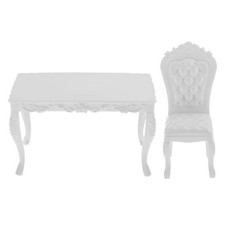 1: 6 Dollhouse Chair Table
