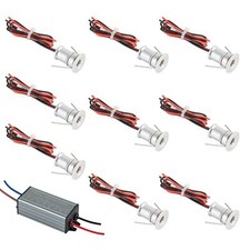 Mini Spot Encastrable 12v LED 1W IP65 Spot led Plafond Encastrable encastré E...