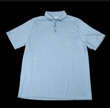 Kirkland Signature Chemise Polo Léger à Manches Courtes Bleu Homme Taille Grand