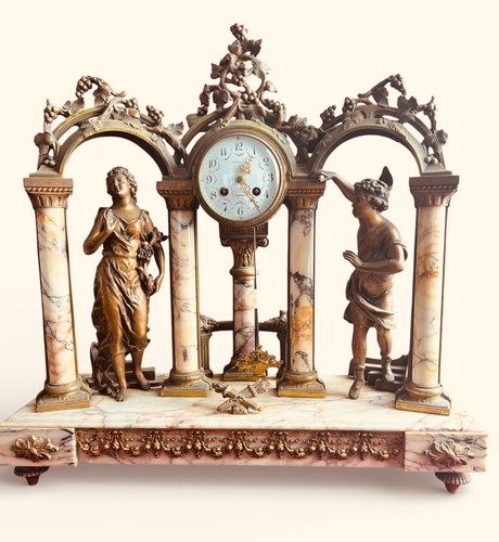 Pendule portique colonnes en - pendule,