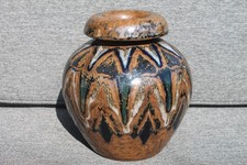 Magnifique Céramique Vase Amarante 21 cm Signé Camille Tharaud Limoges Emaux