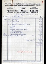 DUN-sur-AURON (18) CHAUFFAGE OUTILLAGE QUINCAILLERIE "Maurice ROBERT" en 1971