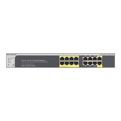 Netgear gs516tp port - gs516tp, 16-port