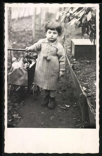 Carte postale fille - , avec