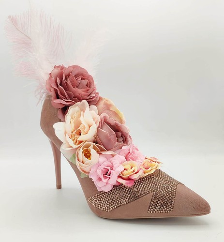 Escarpin rose composition - rose,