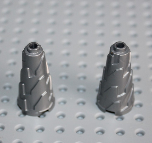 Lego flat silver cone - lego,