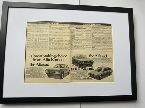 Framed 1978 alfa romeo alfasud - framed,