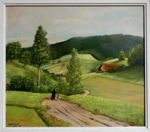 Tableau paysage forêt - tableau,