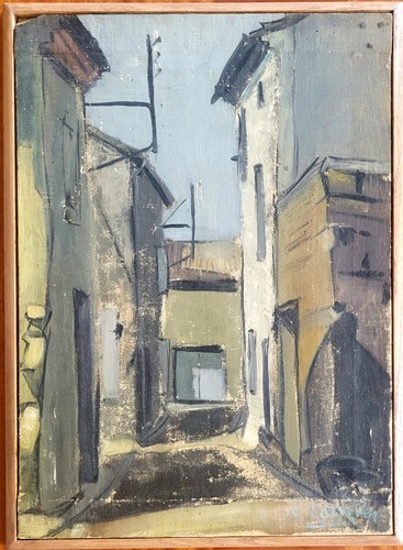 Tableau vintage ruelle - vintage, de