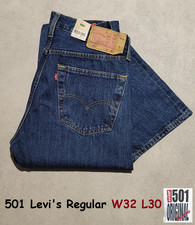 501 Levi's  Jeans Regular Droit W32 L30 Coton 100% Taille 40