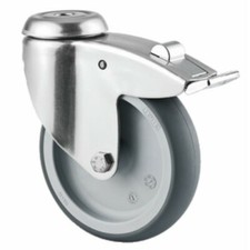 Roulette pivotante avec blocage inox 7477 PJO-diamètre 75mm TENTE