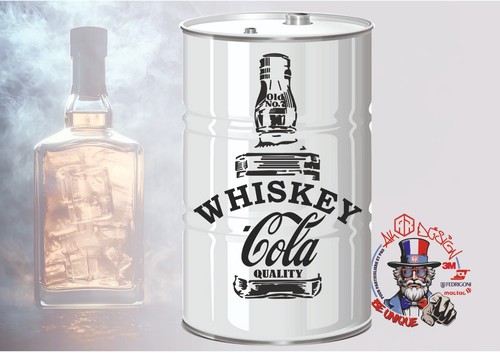 Sticker vinyle whiskey cola - sticker,