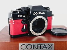 Red leather?[Near MINT] Contax RTS SLR 35mm Film Camera Body Only From Japan